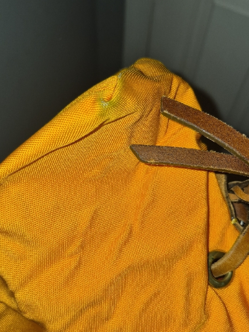 Dooney & Bourke Marigold Nylon Tote with Brown Leather Trim - Picture 4 of 5